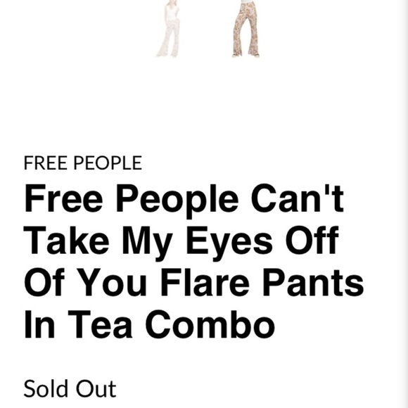 Free PEOPLE Can’t Take My Eyes Off You Flare Pants New Size XS - Picture 7 of 15